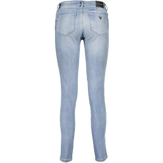 Guess Jeans Blue Cotton Women Jeans $254.00 Guess Jeans Luzworld