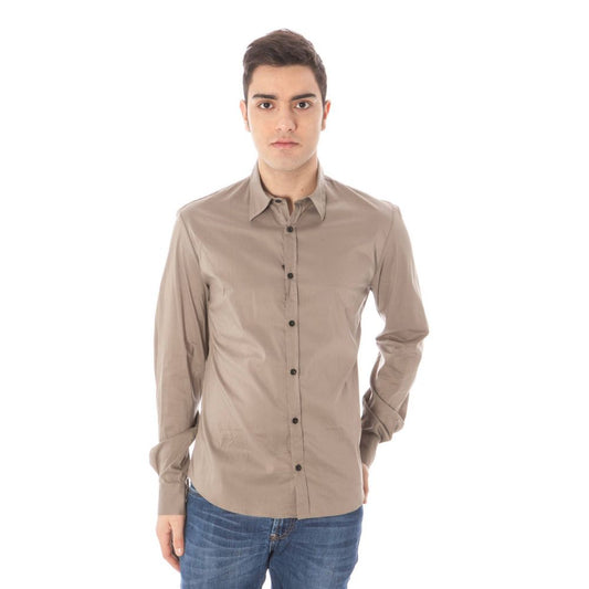 Costume National Green Cotton Men Shirt $462.00 Costume National Luzworld