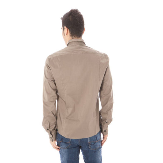 Costume National Green Cotton Men Shirt $462.00 Costume National Luzworld