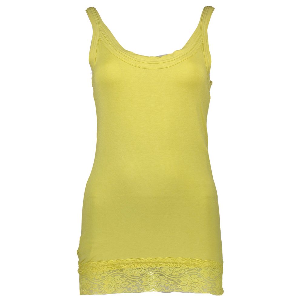 Silvian Heach Yellow Cotton Women Top $156.00 Silvian Heach Luzworld