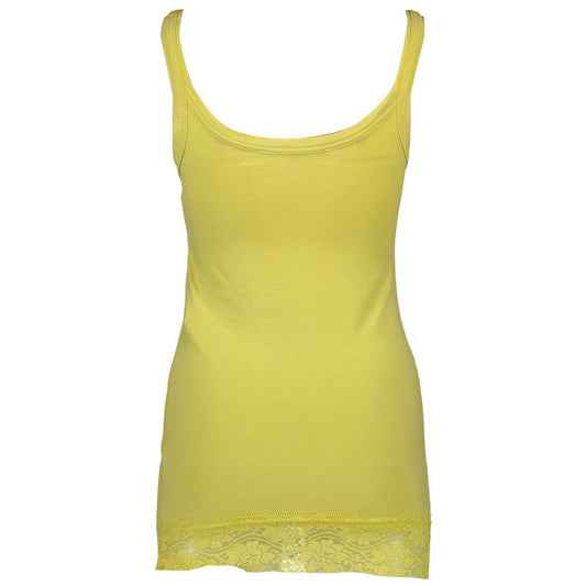 Silvian Heach Yellow Cotton Women Top $156.00 Silvian Heach Luzworld