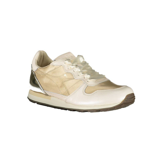 Diadora Beige Leather Women Sneaker $490.00 Diadora Luzworld