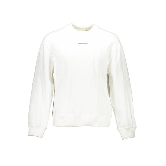 Calvin Klein White Cotton Men Sweater $194.00 Calvin Klein Luzworld