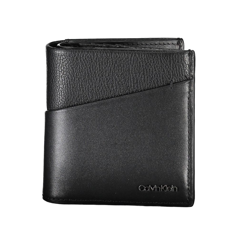 Calvin Klein Black Recycled Polyester Men Wallet $208.00 Calvin Klein Luzworld
