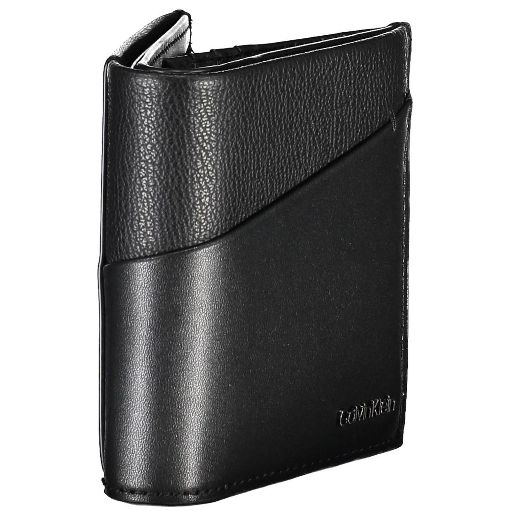 Calvin Klein Black Recycled Polyester Men Wallet $208.00 Calvin Klein Luzworld