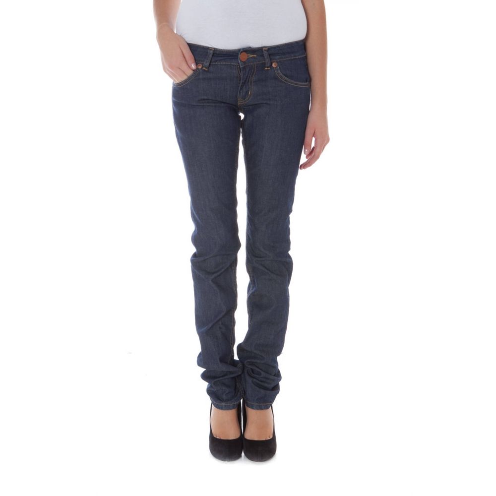 Phard Blue Cotton Women Jeans $185.00 Phard Luzworld