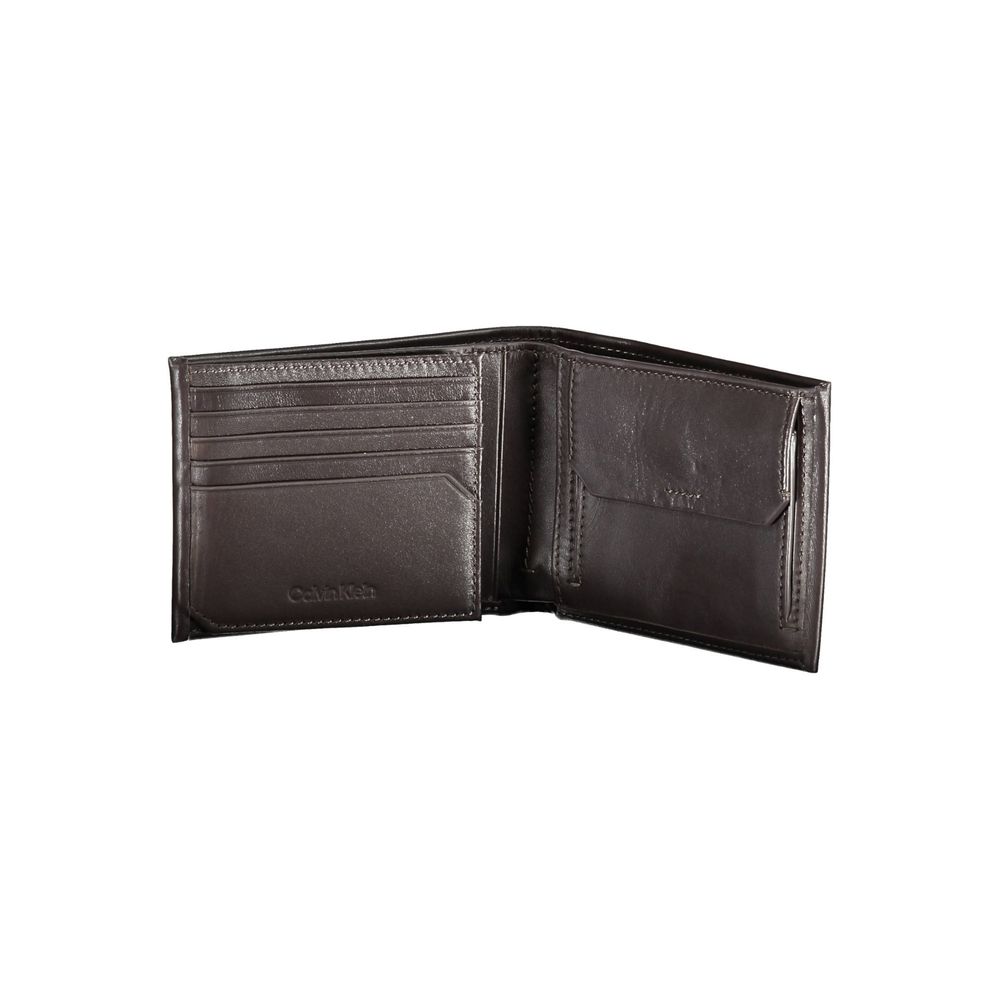 Calvin Klein Brown Leather Men Wallet $208.00 Calvin Klein Luzworld