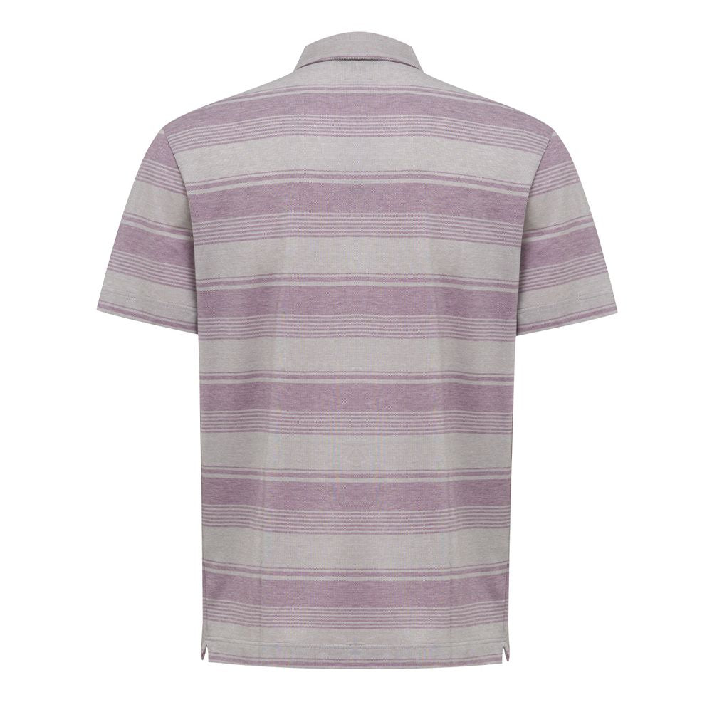 Canali Gray Cotton Polo Shirt $832.00 Canali Luzworld