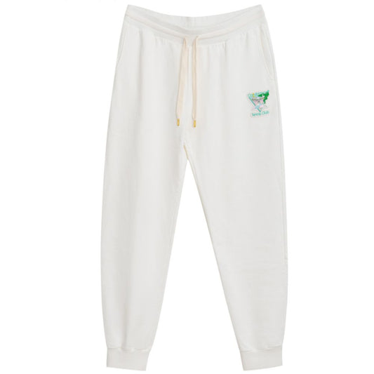 Casablanca White Cotton Athletic Pant $780.00 Casablanca Luzworld