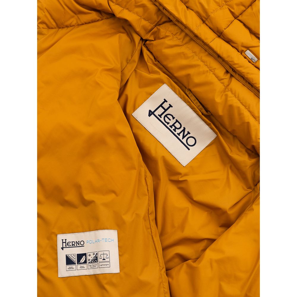 Herno Yellow Polyamide Jackets & Coat $1307.00 Herno Luzworld