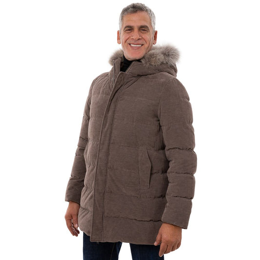 Herno Brown Cotton Jackets & Coat $1923.00 Herno Luzworld