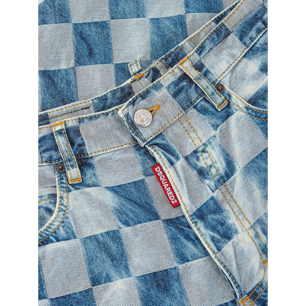 Dsquared² Blue Cotton Relaxed Fit Jean $1392.00 Dsquared² Luzworld