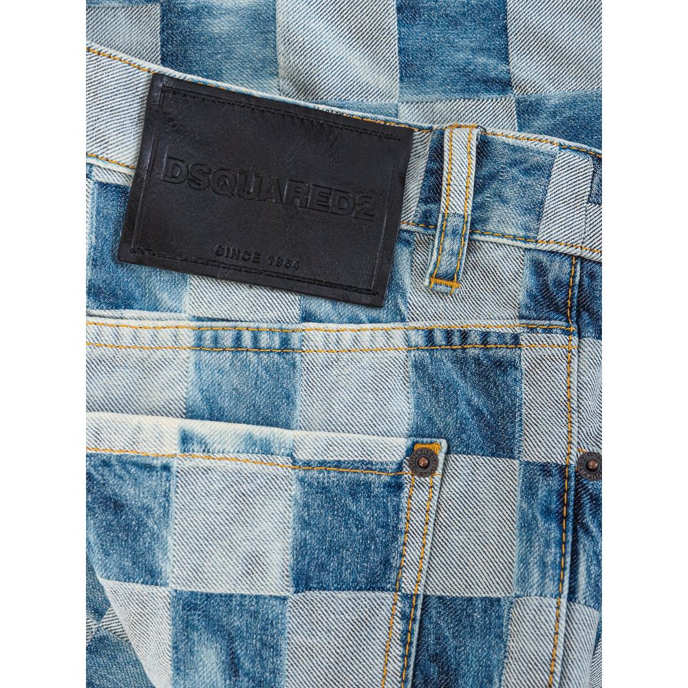 Dsquared² Blue Cotton Relaxed Fit Jean $1392.00 Dsquared² Luzworld