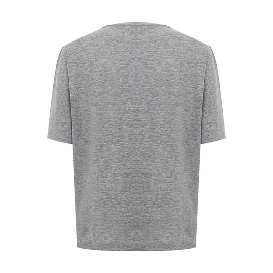 Dsquared² Chic Gray Cotton Tee for the Modern Woman $564.00 Dsquared² Luzworld