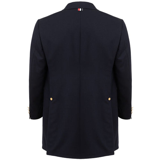 Thom Browne Elegant Wool Jacket in Signature Blue $4585.00 Thom Browne Luzworld