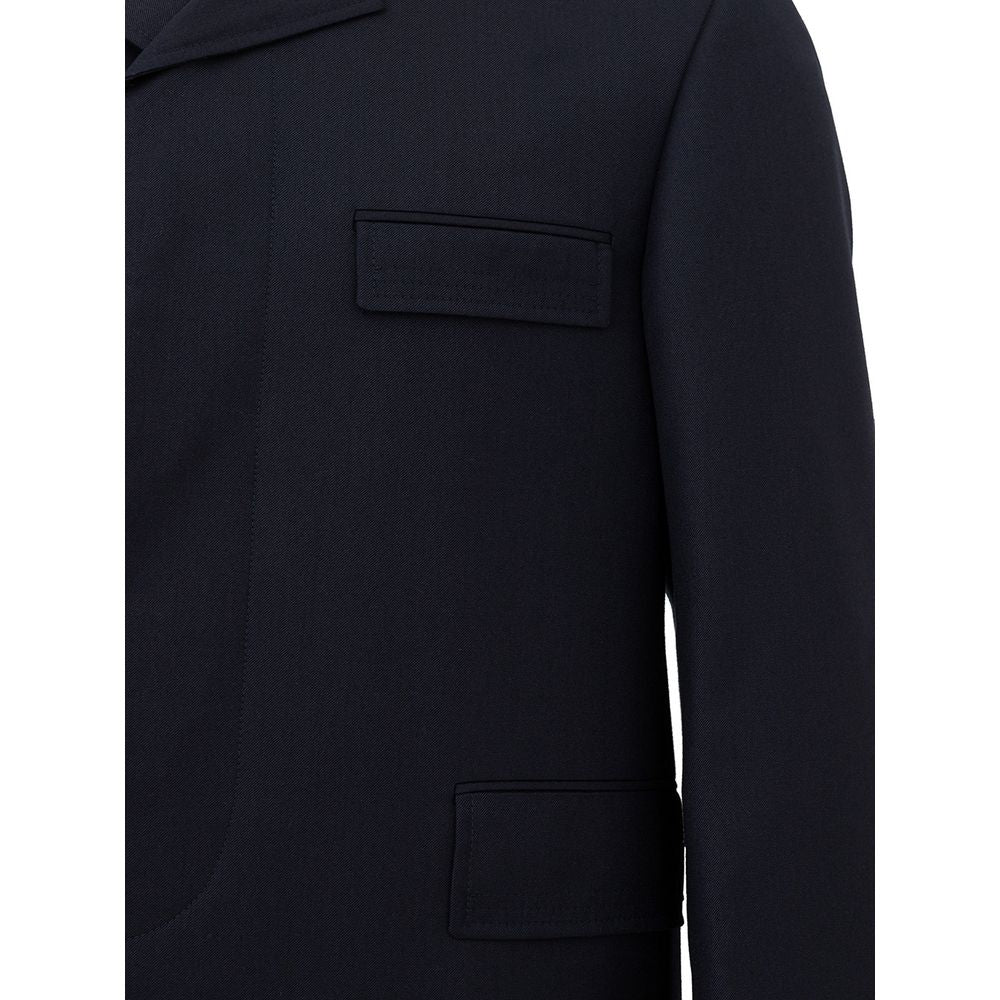 Thom Browne Elegant Wool Jacket in Signature Blue $4585.00 Thom Browne Luzworld