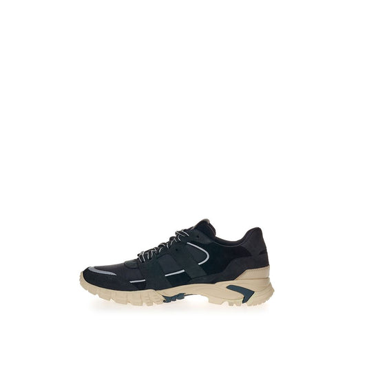 Lardini Black Suede Leather Sneaker $786.00 Lardini Luzworld