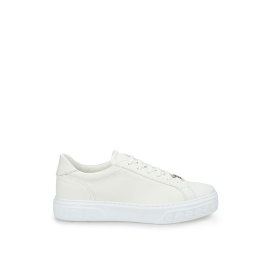 Casadei Sleek White Leather Sneakers $847.00 Casadei Luzworld