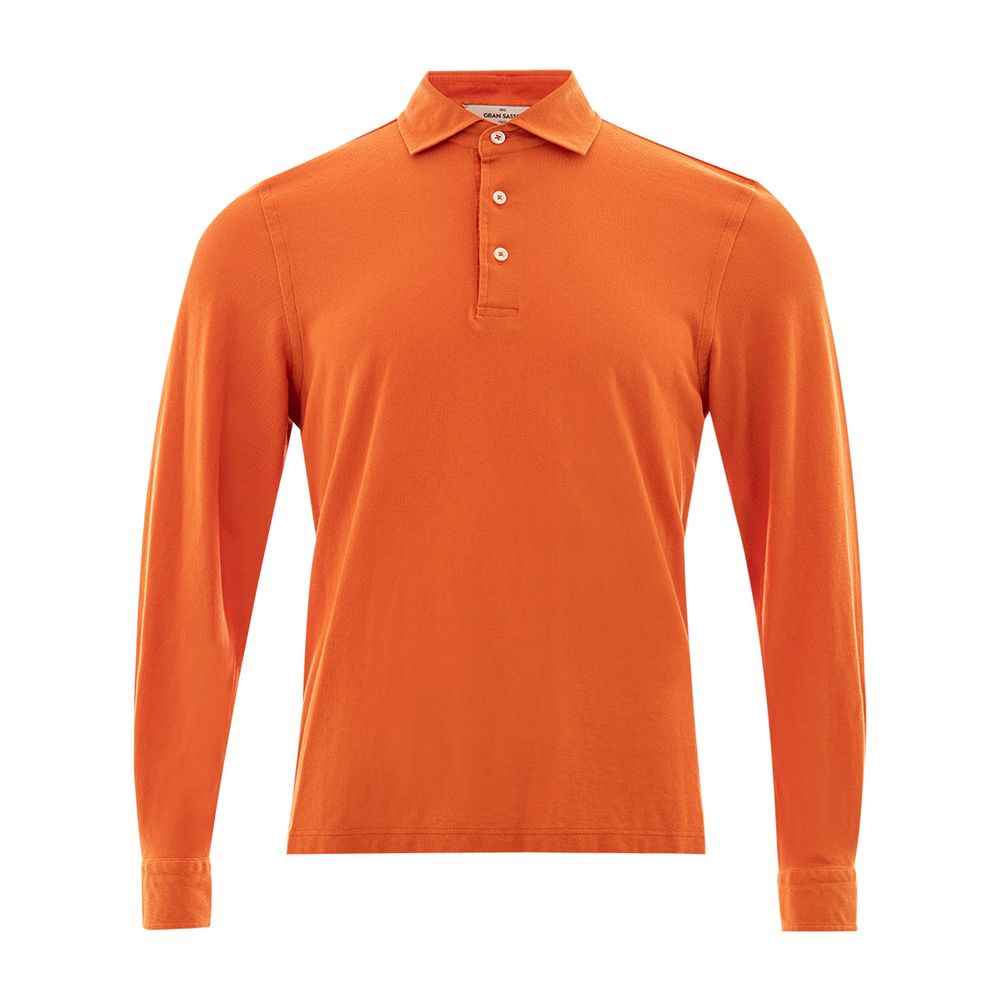 Gran Sasso Elegant Orange Cotton Polo for Men $266.00 Gran Sasso Luzworld