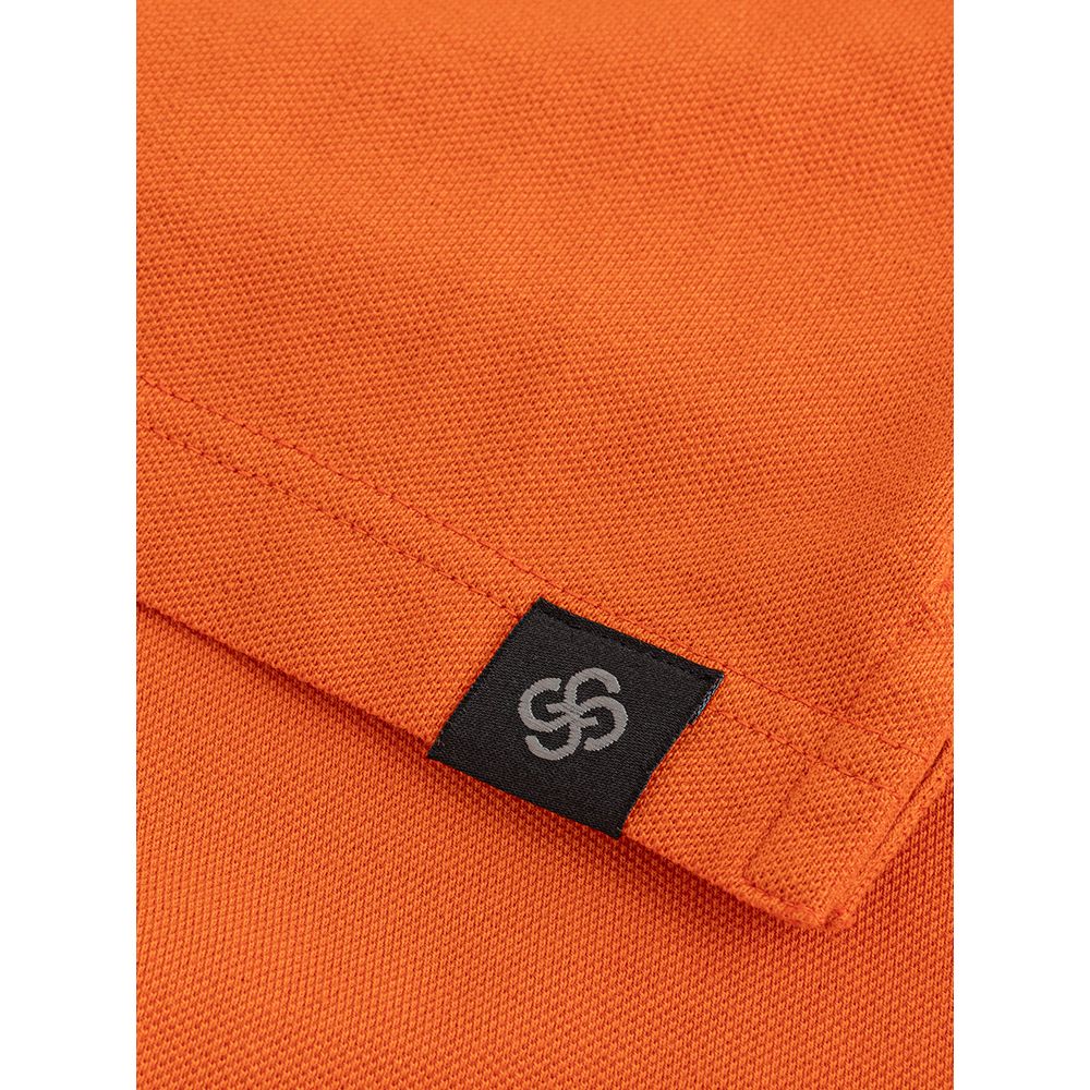Gran Sasso Elegant Orange Cotton Polo for Men $266.00 Gran Sasso Luzworld
