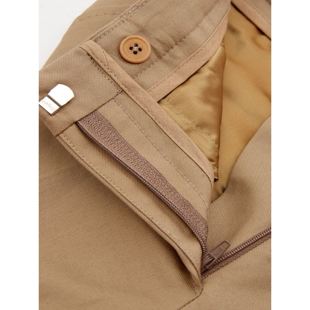 Lardini Elegant Brown Cotton Trousers for Women $596.00 Lardini Luzworld