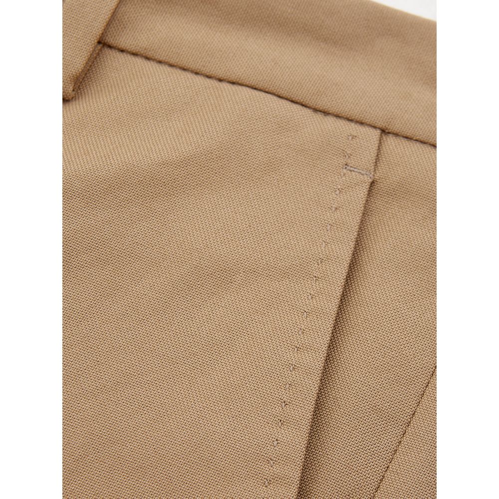 Lardini Elegant Brown Cotton Trousers for Women $596.00 Lardini Luzworld