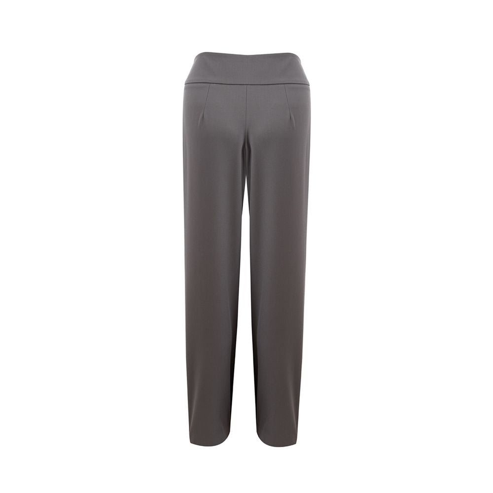 Lardini Chic Gray Wool Trousers for Sophisticated Style $626.00 Lardini Luzworld