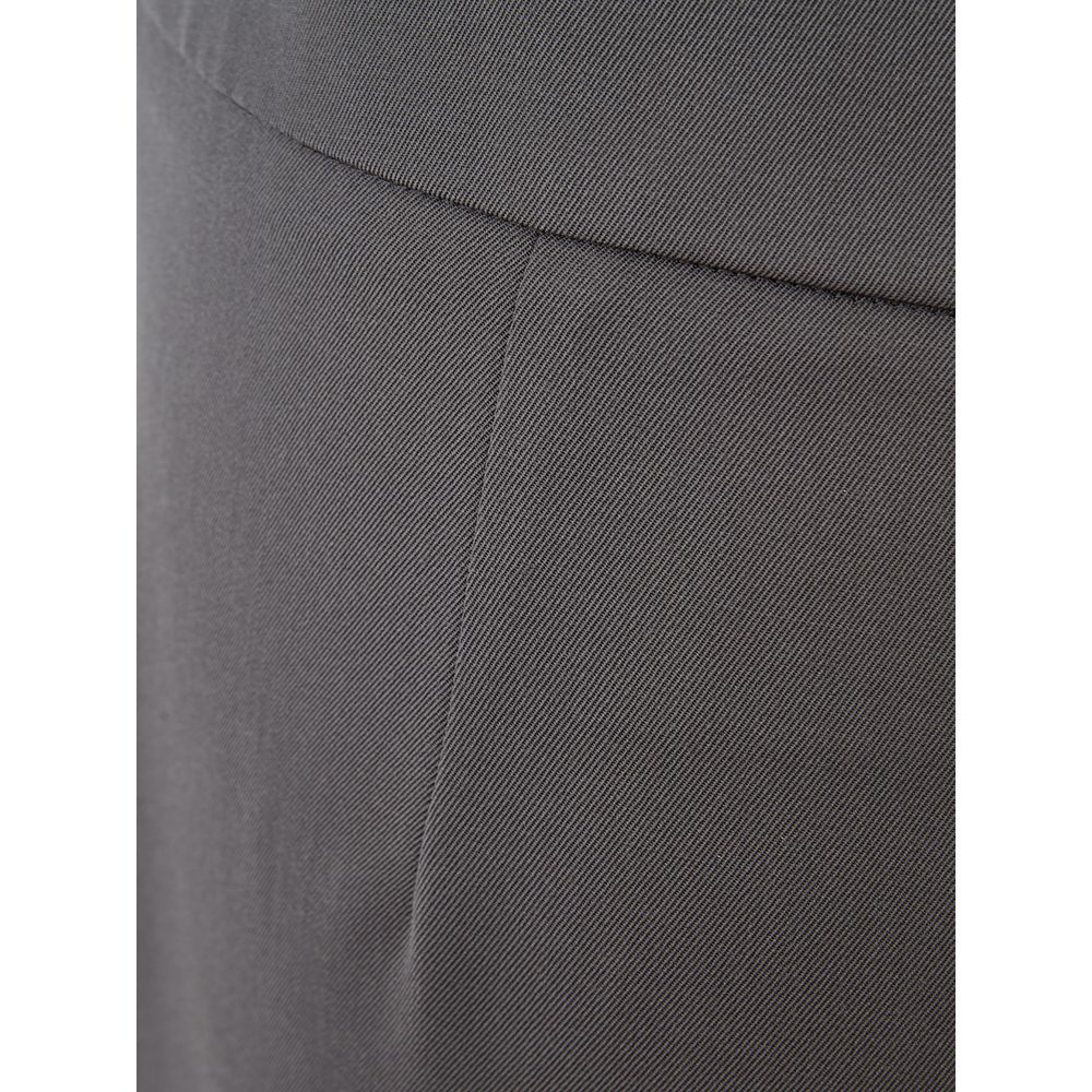 Lardini Chic Gray Wool Trousers for Sophisticated Style $626.00 Lardini Luzworld
