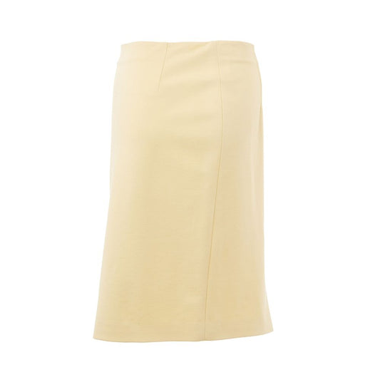 Lardini Elegant Yellow Viscose Skirt for Women $626.00 Lardini Luzworld