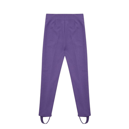 Lardini Elegant Purple Viscose Pants $596.00 Lardini Luzworld
