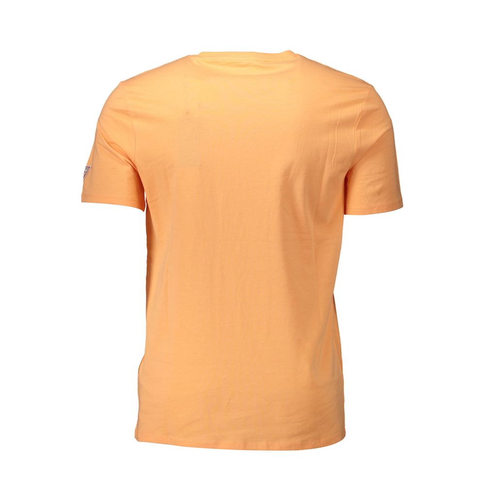 Guess Jeans Orange Cotton Men T-Shirt $120.00 Guess Jeans Luzworld