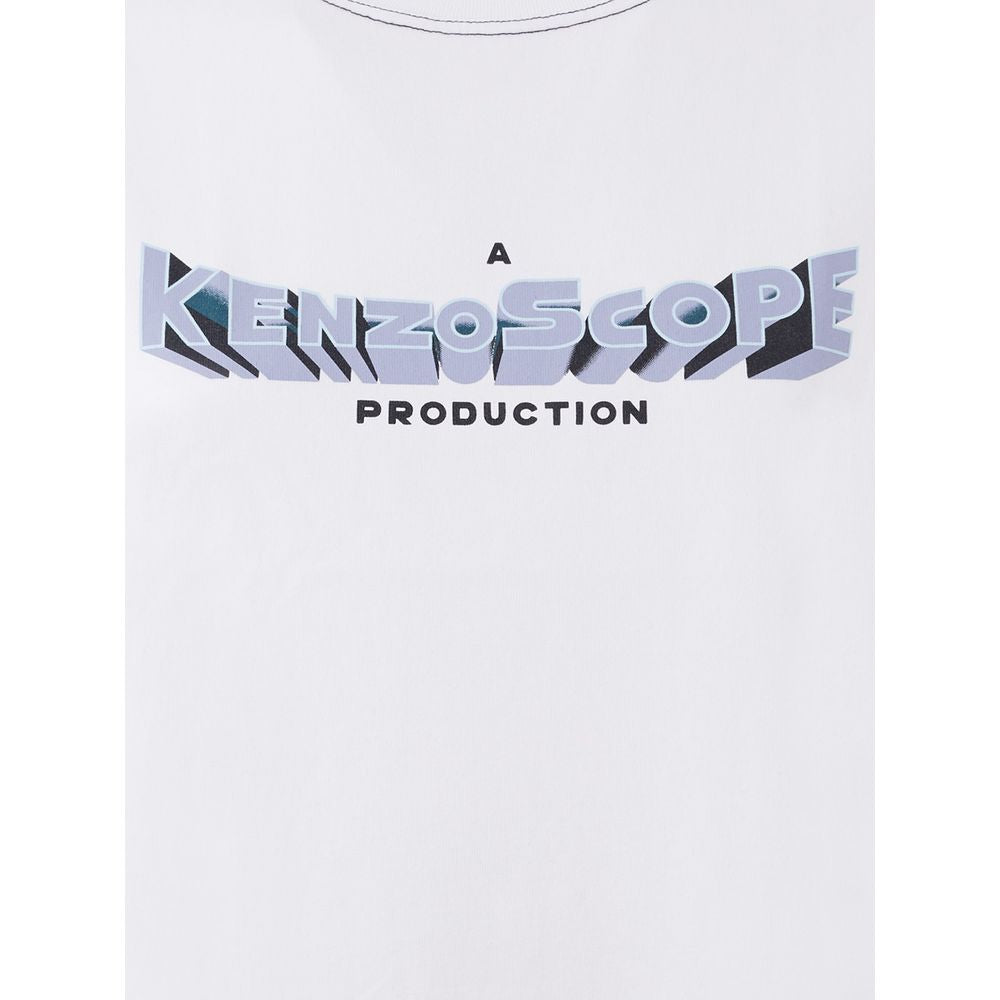 Kenzo Elegant White Cotton Top for Women $209.00 Kenzo Luzworld