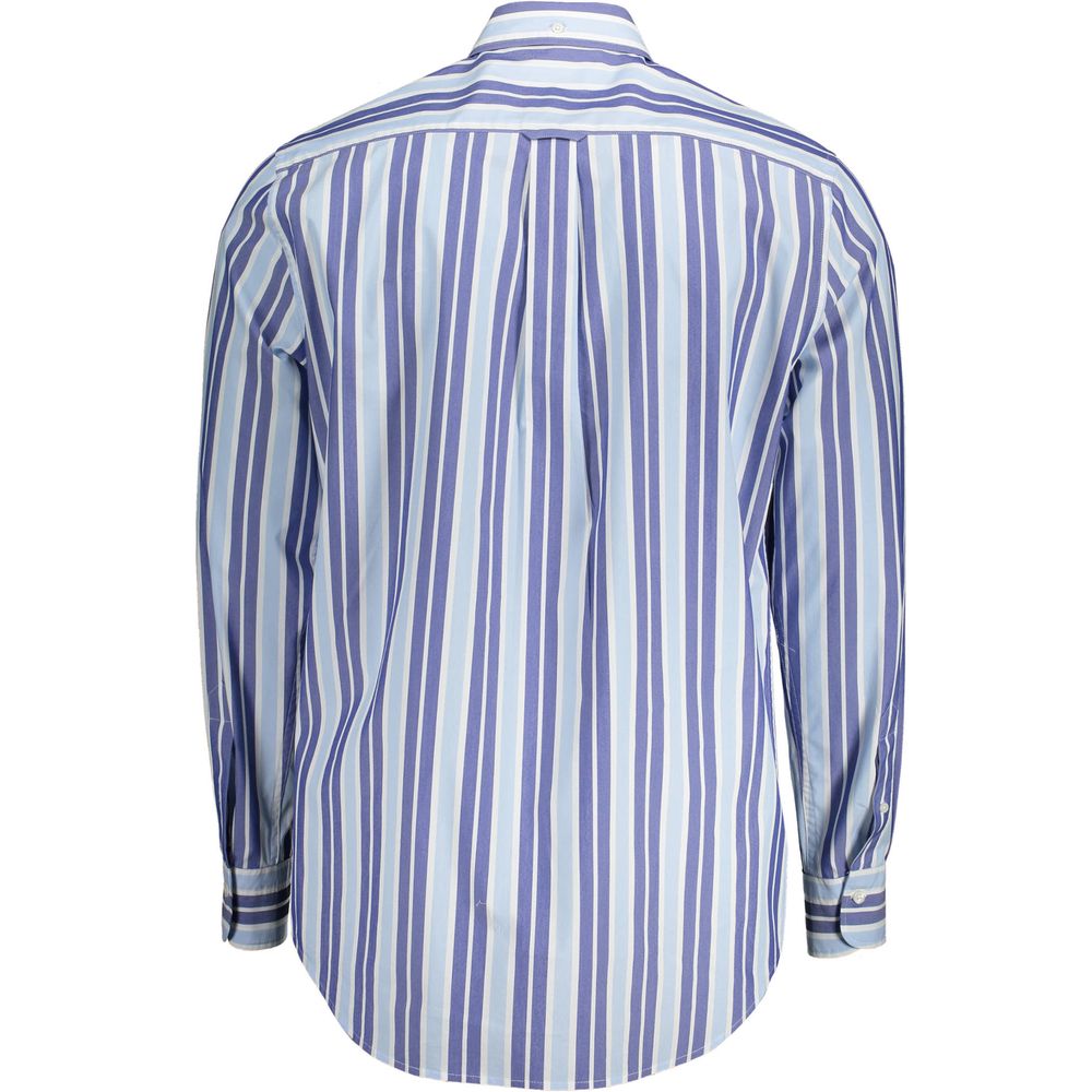 Gant Light Blue Cotton Men Shirt $207.00 Gant Luzworld