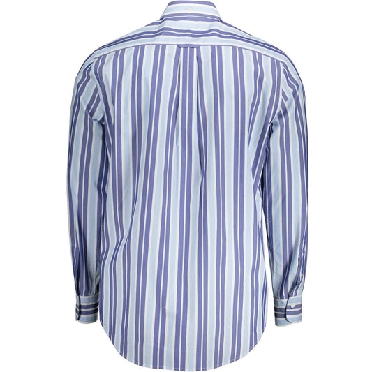 Gant Light Blue Cotton Men Shirt $207.00 Gant Luzworld