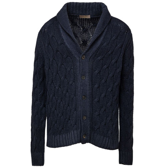 Cruciani Blue Cashmere Cardigan $1747.00 Cruciani Luzworld