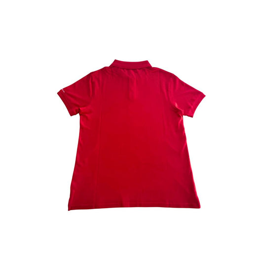 Trussardi Beachwear Red Cotton Men Polo Shirt $151.00 Trussardi Beachwear Luzworld