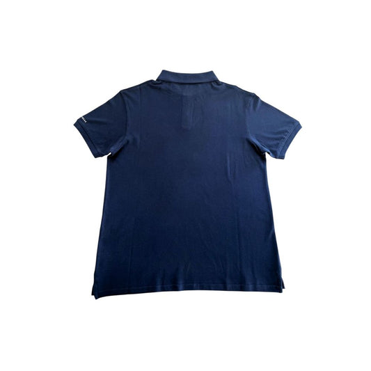 Trussardi Beachwear Blue Cotton Men's Polo Shirt $151.00 Trussardi Beachwear Luzworld