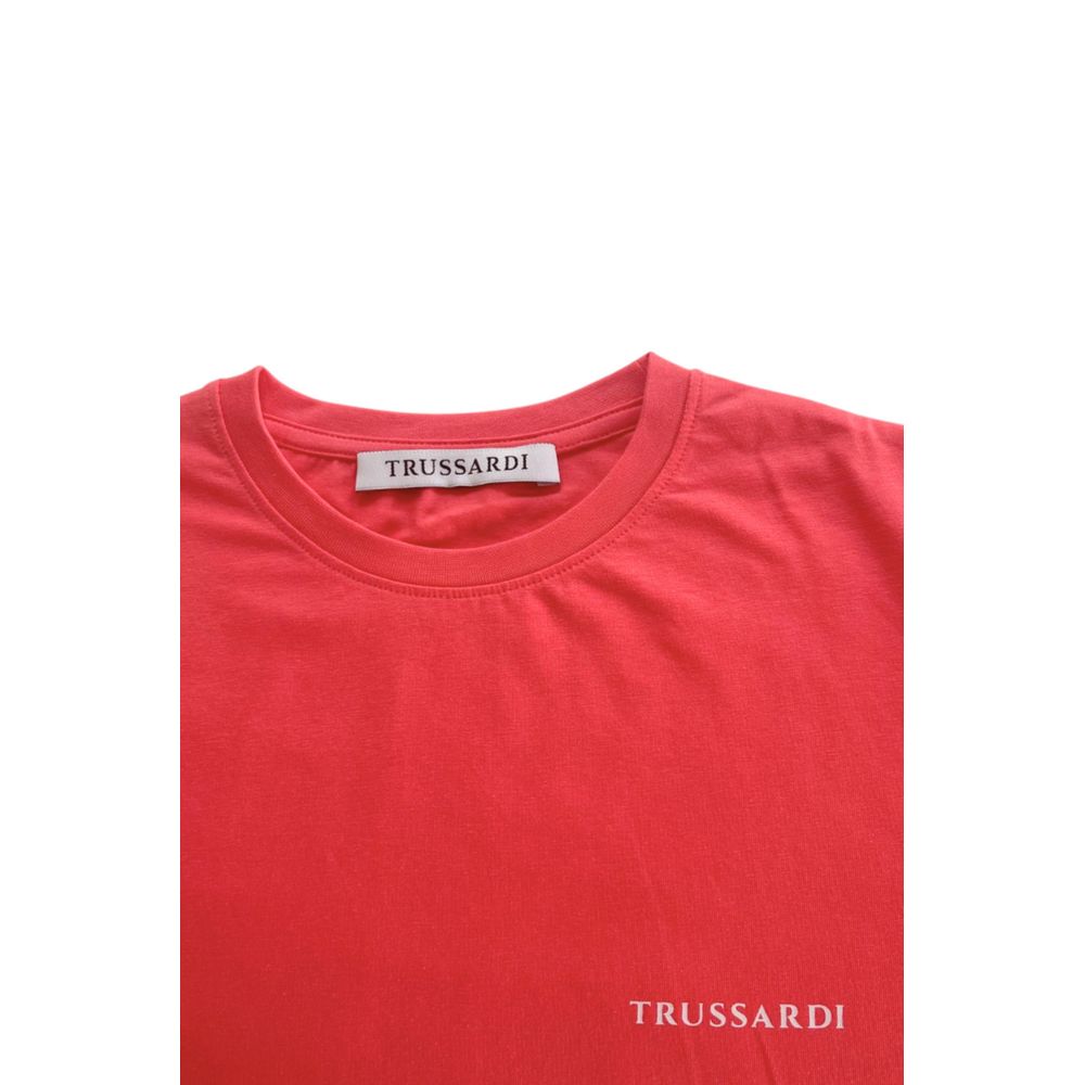 Trussardi Beachwear Red Cotton Men's T-Shirt $135.00 Trussardi Beachwear Luzworld
