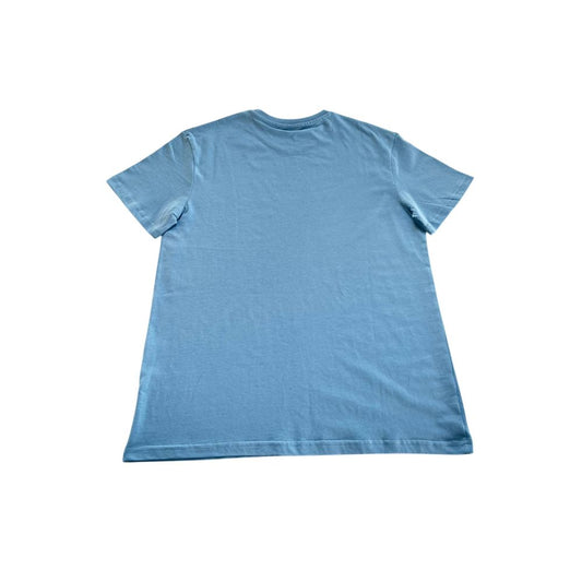 Trussardi Beachwear Light Blue Cotton Men T-Shirt $137.00 Trussardi Beachwear Luzworld