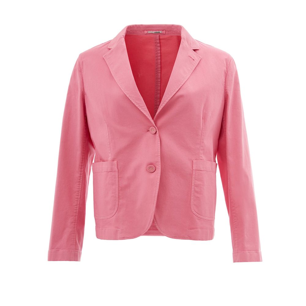 Lardini Elegant Pink Cotton Jacket for Her $842.00 Lardini Luzworld