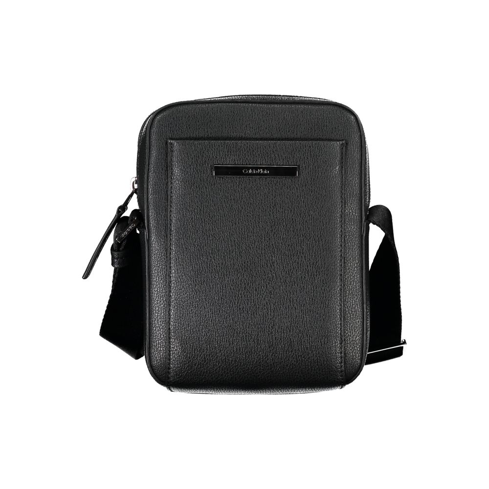 Calvin Klein Sleek Black Shoulder Bag with Logo Detail $217.00 Calvin Klein Luzworld