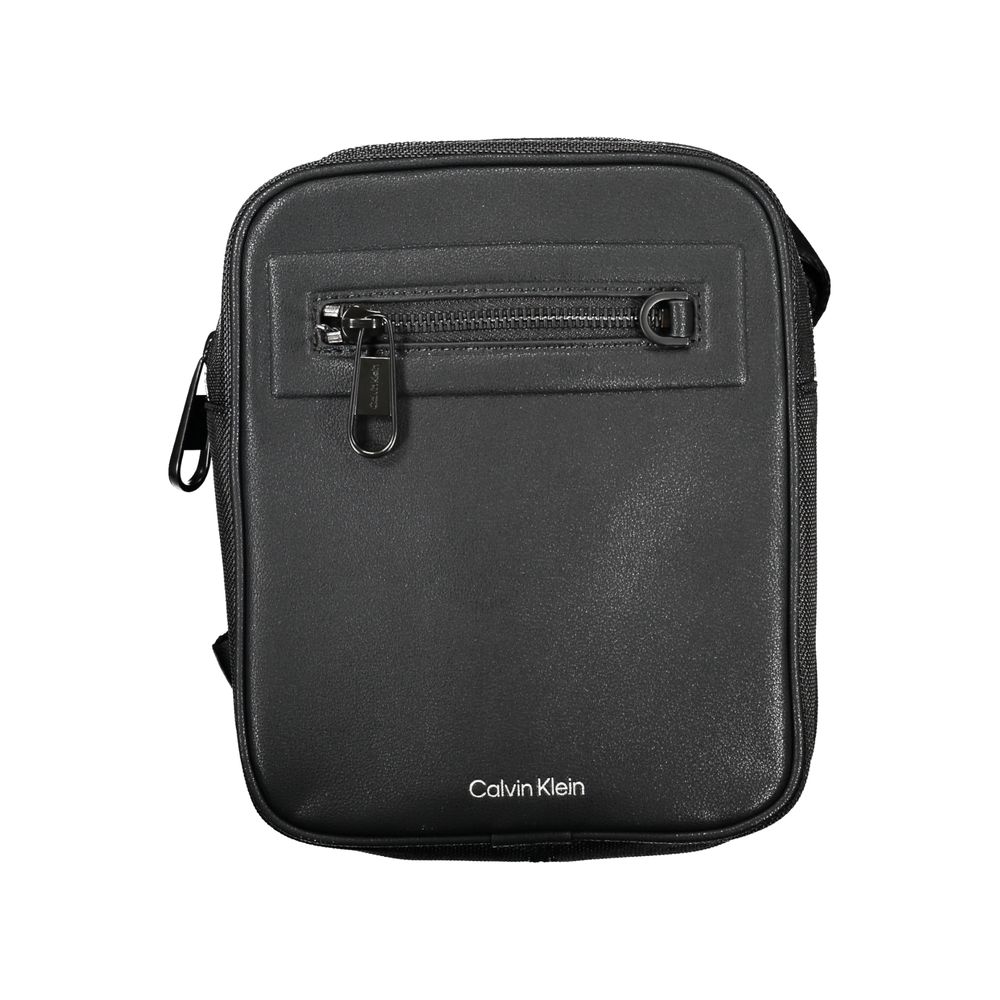 Calvin Klein Sleek Black Shoulder Bag with Contrasting Details $217.00 Calvin Klein Luzworld