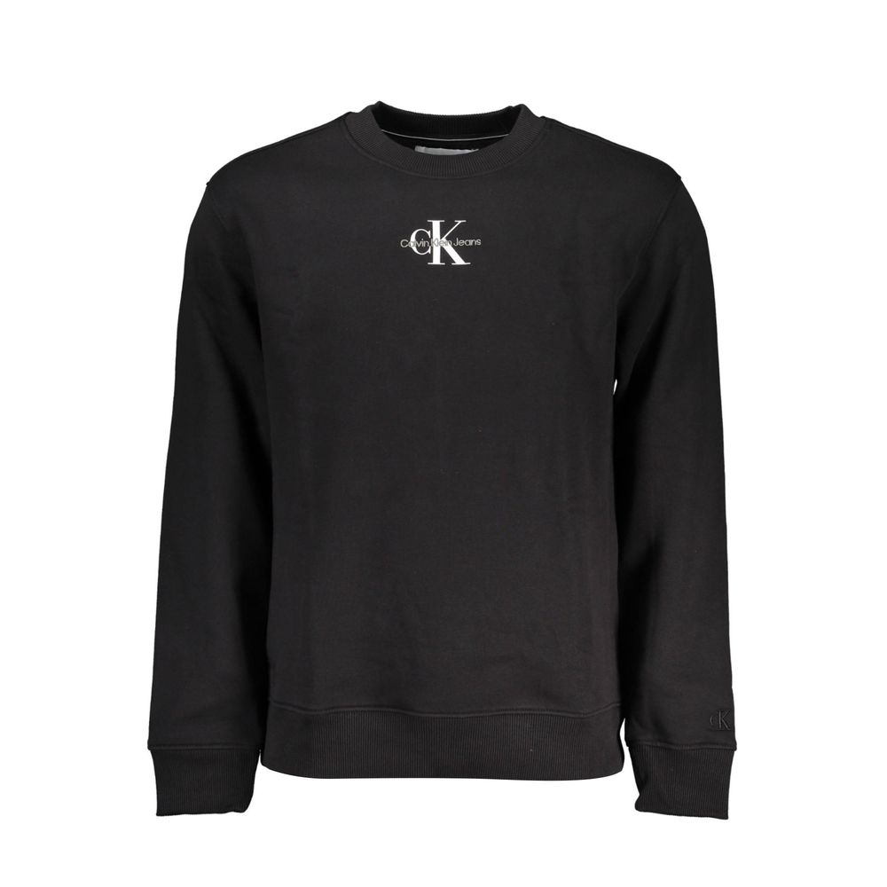 Calvin Klein Black Cotton Men Sweater $218.00 Calvin Klein Luzworld