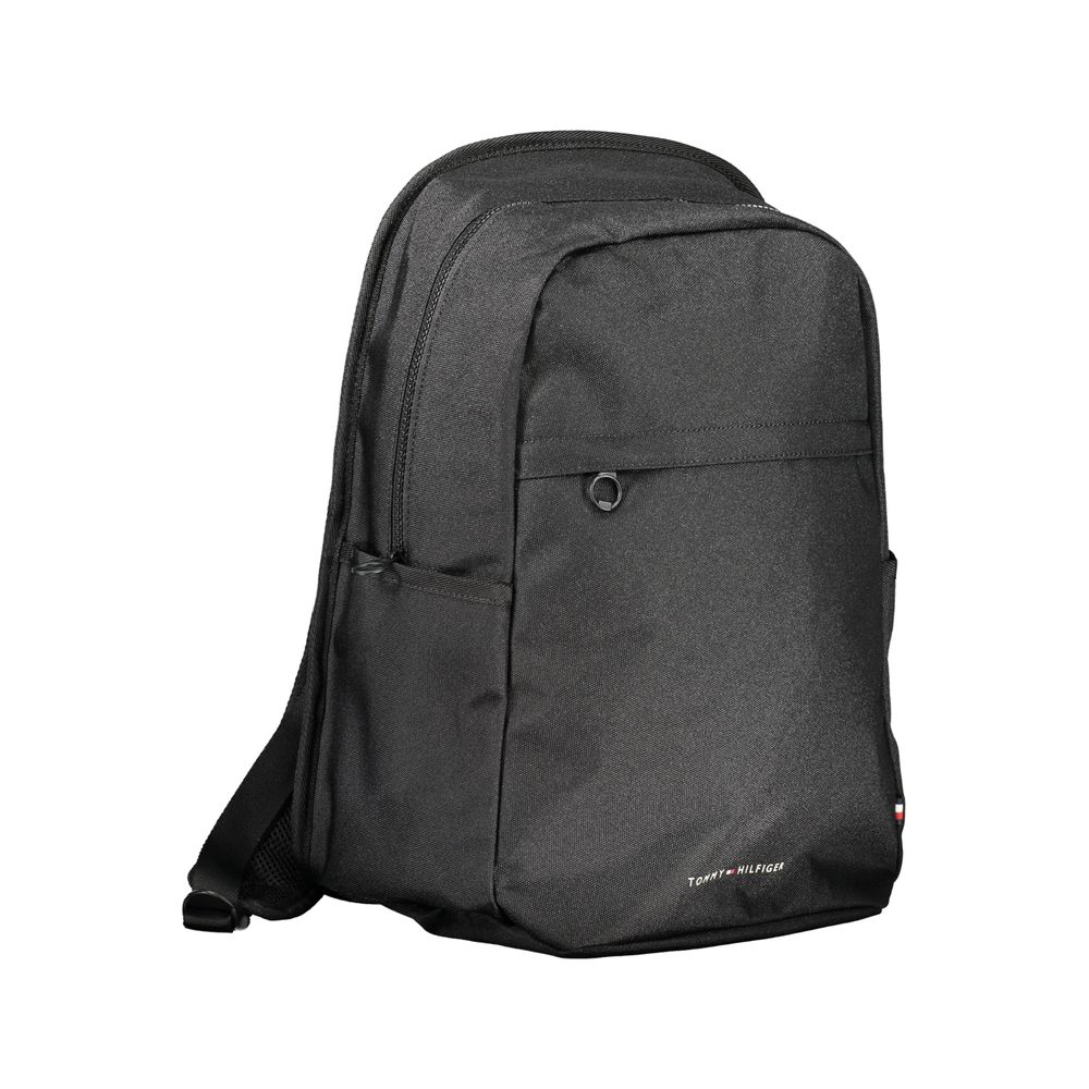 Tommy Hilfiger Black Polyester Backpack $248.00 Tommy Hilfiger Luzworld