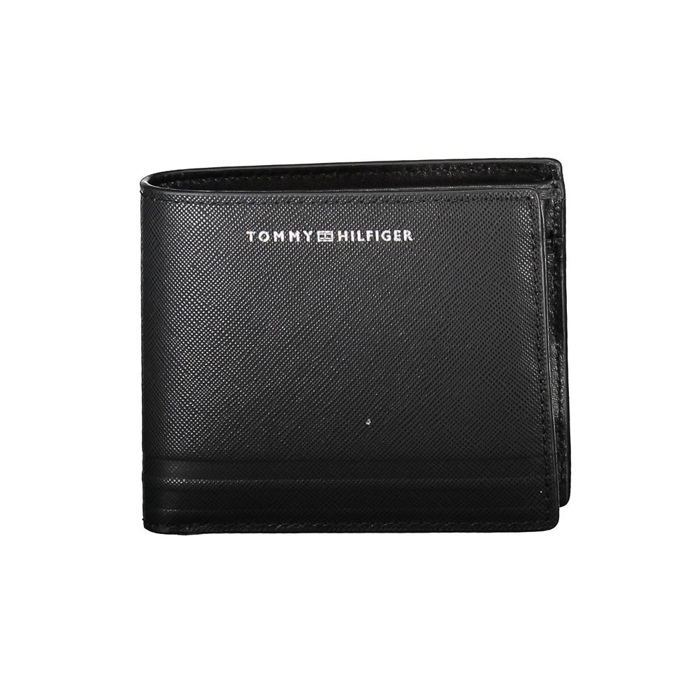 Tommy Hilfiger Black Leather Men Wallet $206.00 Tommy Hilfiger Luzworld