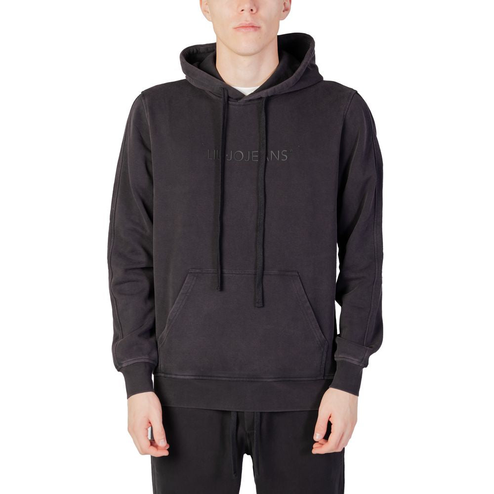 Liu Jo Black Cotton Hoody $219.00 Liu Jo Luzworld