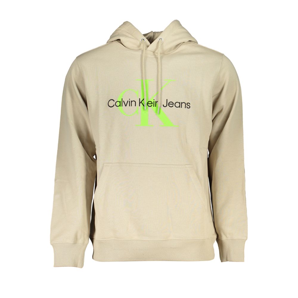Calvin Klein Beige Cotton Men Sweater $265.00 Calvin Klein Luzworld