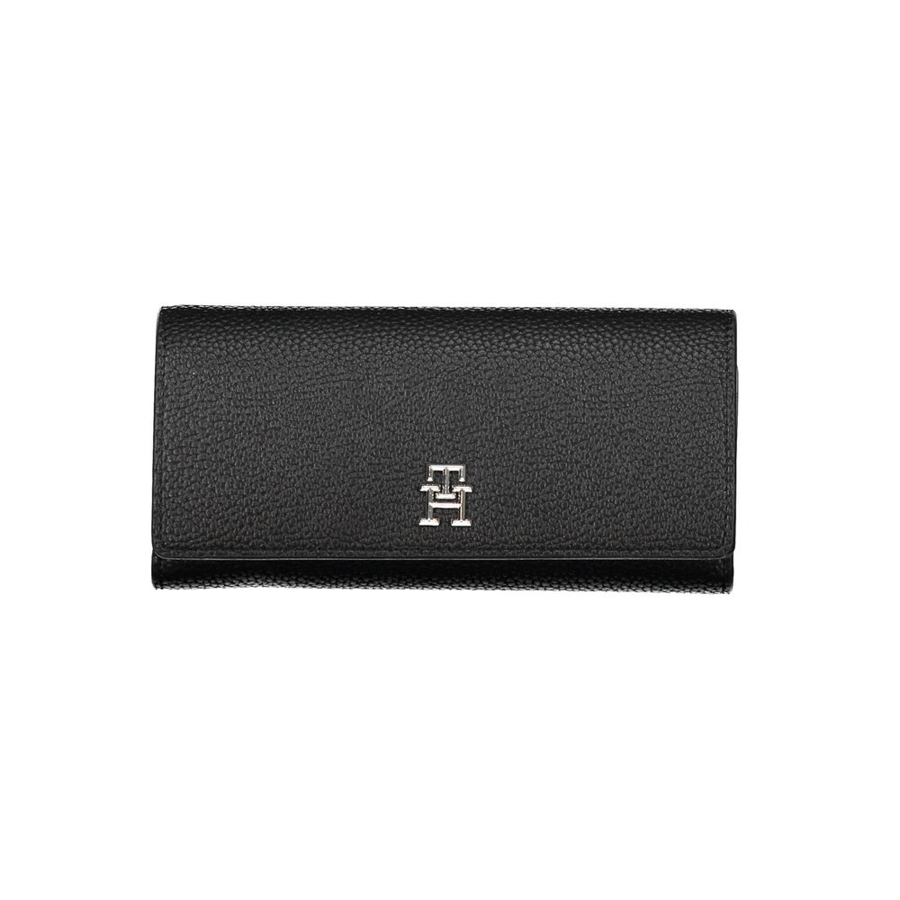 Tommy Hilfiger Black Polyethylene Women Wallet $214.00 Tommy Hilfiger Luzworld