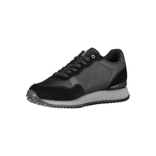 Napapijri Sleek Black Contrast Lace Sneakers $229.00 Napapijri Luzworld
