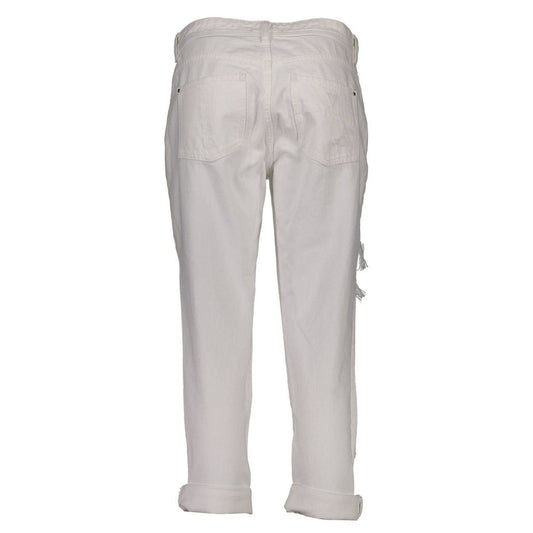 Guess Jeans White Cotton Women Jeans $451.00 Guess Jeans Luzworld